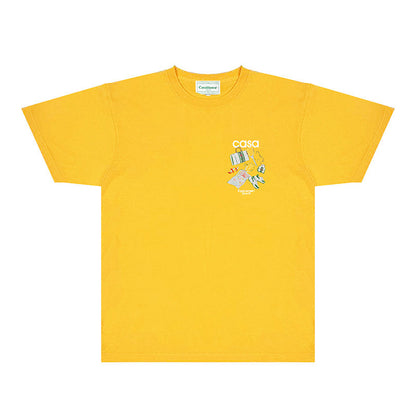 Casablanca T Shirts Fashion Print Street