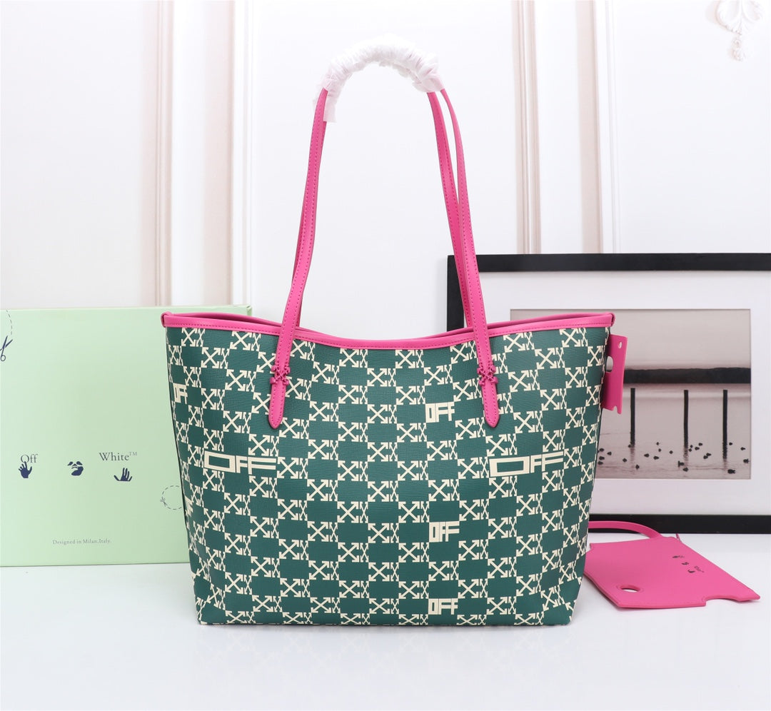 Off White Bag Casual Outdoor Convenient Tote Bag