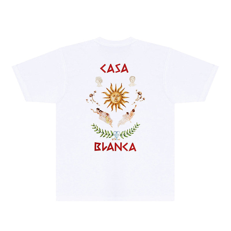 Casablanca T Shirts Fashion Print Street