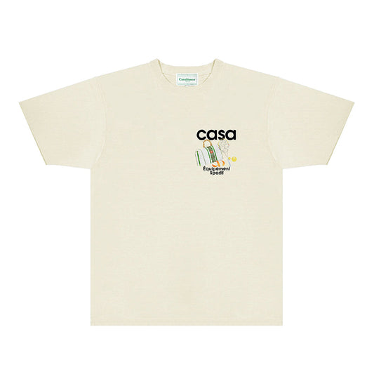 Casablanca T Shirts Fashion Print Street