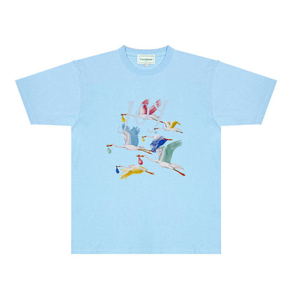 Casablanca T Shirts Fashion Print Street