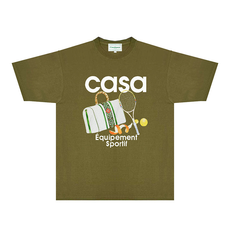 Casablanca T Shirts Fashion Print Street