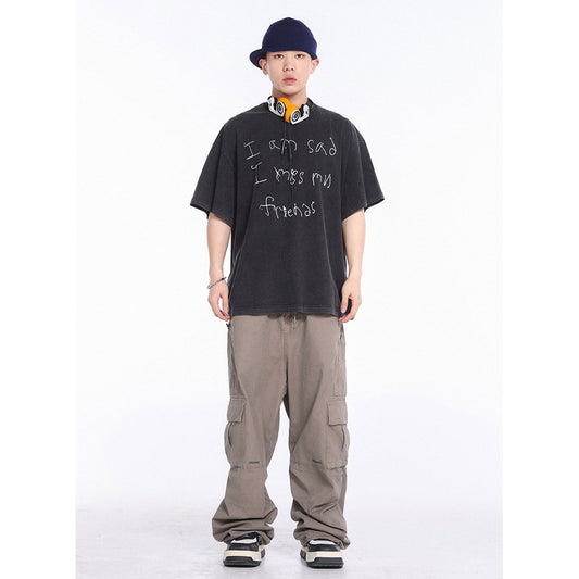Unisex T-Shirts Vintage GALLERY DEPT Loose T-Shirts
