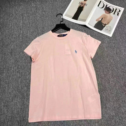 Summer Classic Polo Print Men's and Women's Short Sleeves Pu