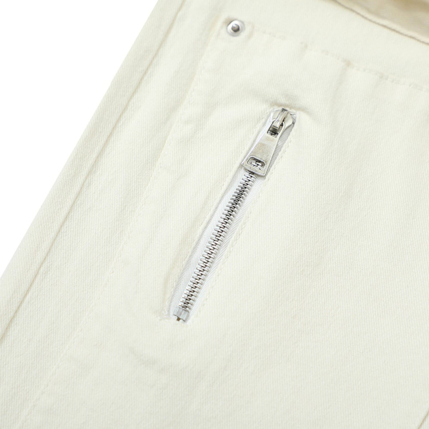 Men Sweatpants Cargo Casual Trousers Pocket Straight-Leg Pants Denim Zipper Pants