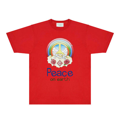 Casablanca T Shirts Fashion Print Street
