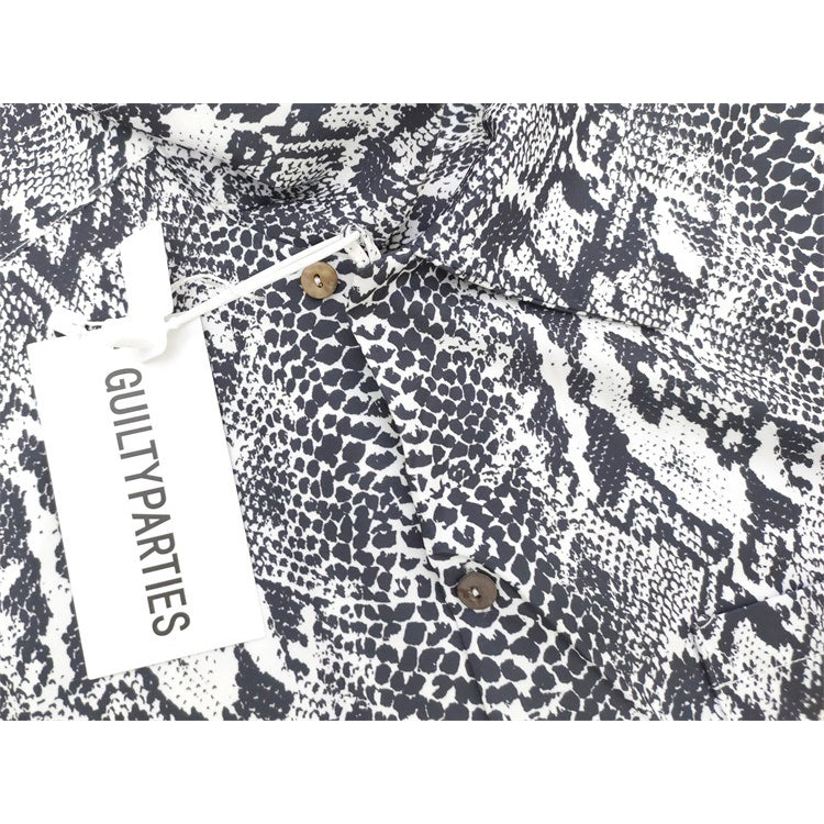 GUILTYPARTIES TIGER Shirts 21AW Classic Snake Print Long Sleeve Shirt