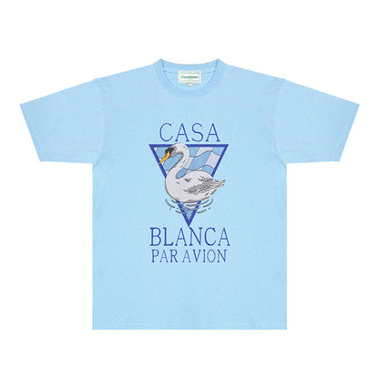 Casablanca T Shirts Fashion Print Street