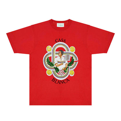 Casablanca T Shirts Fashion Print Street