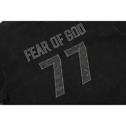 Unisex T-Shirts FOG Vintage Patch Embroidered T-Shirts