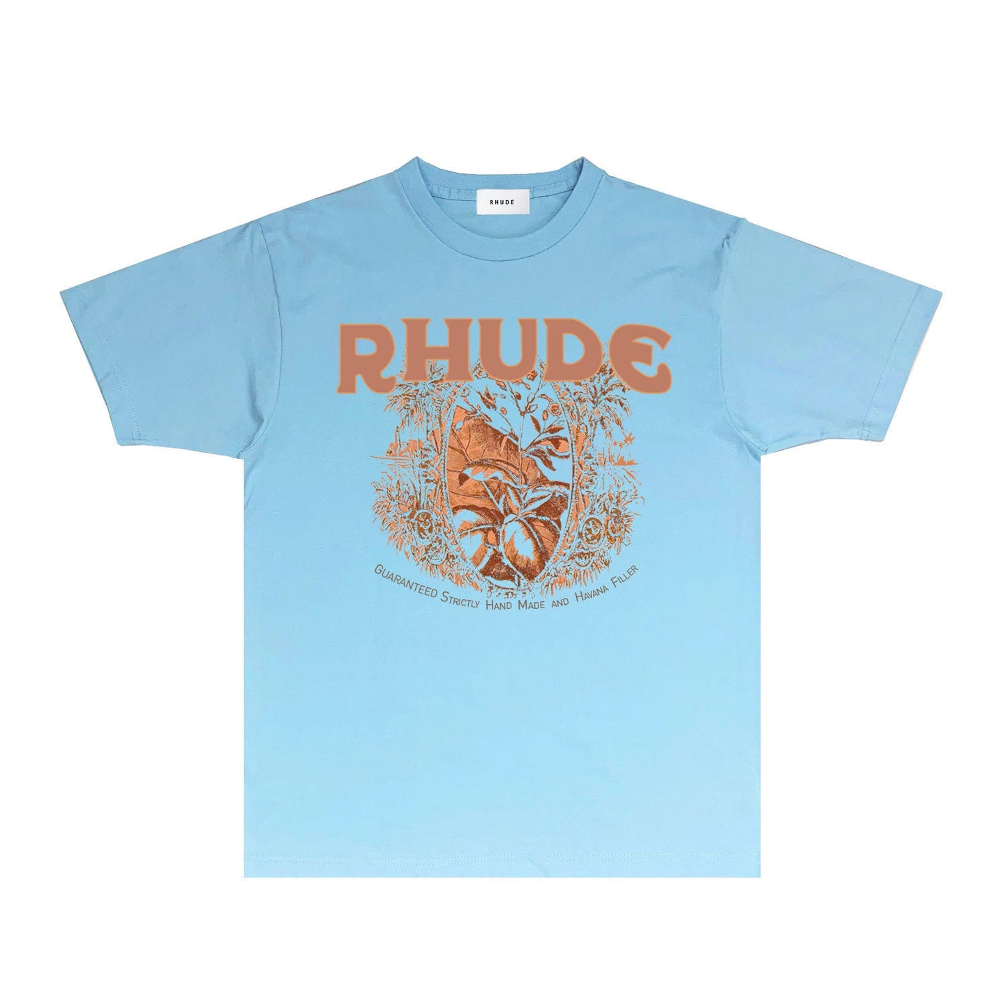 Rhude T Shirts Printed Trendy Pure Cotton