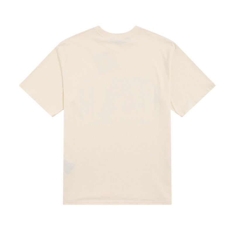 Palm Angle T Shirts Skull Print Couple Half Sleeve