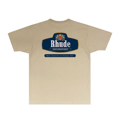 Rhude T Shirts Printed Trendy Pure Cotton