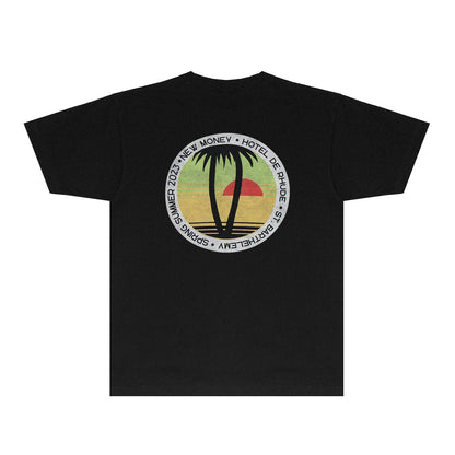 Rhude T Shirts Printed Trendy Pure Cotton