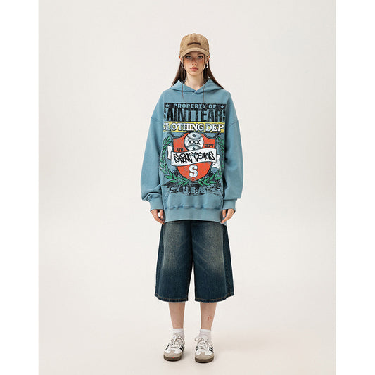 Unisex Hoodies Saint Michael Loose Hip Hop Sweater