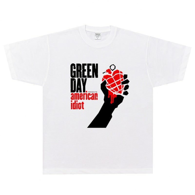 Green Day T Shirt Green Day Kerplunk Rock Cartoon Loose