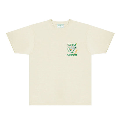 Casablanca T Shirts Fashion Print Street