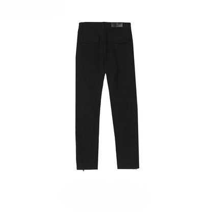MIJKO Men's Vintage Pants MIJKO Straight-leg Pants Men's and Women's Washed Trendy Slim-Fit Jeans