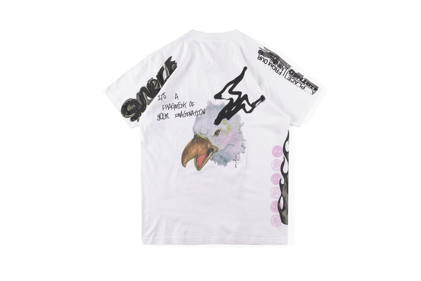 Cpfm T Shirt Flame Print Men's and Women's round Neck Short Sleeve T-shirt