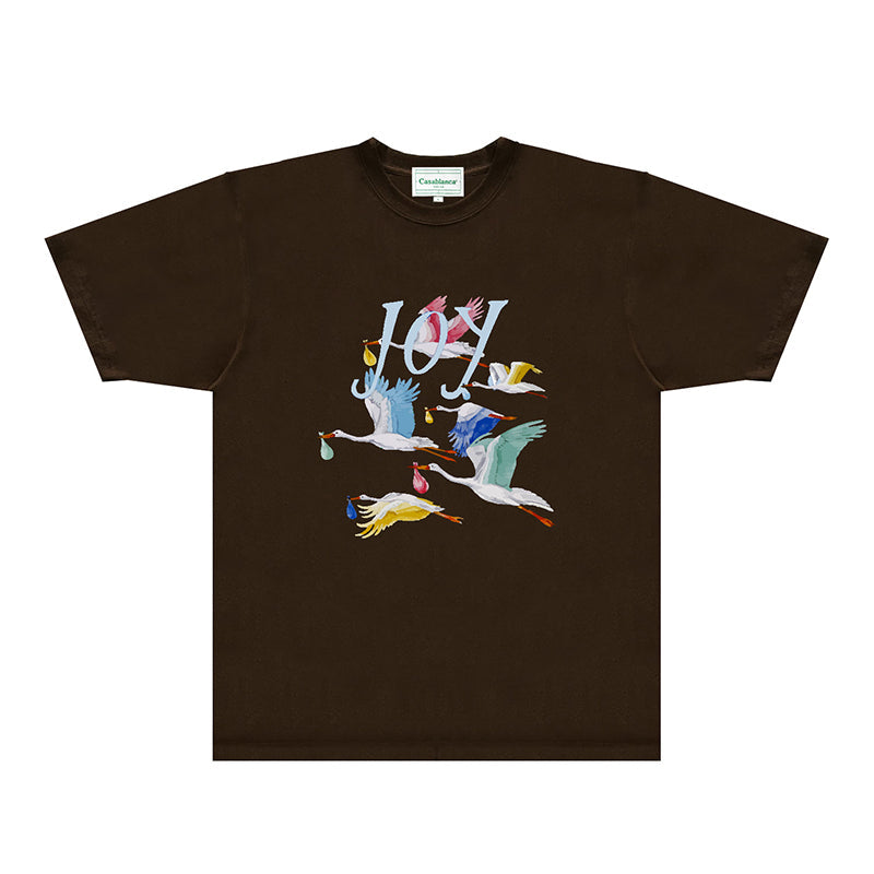 Casablanca T Shirts Fashion Print Street