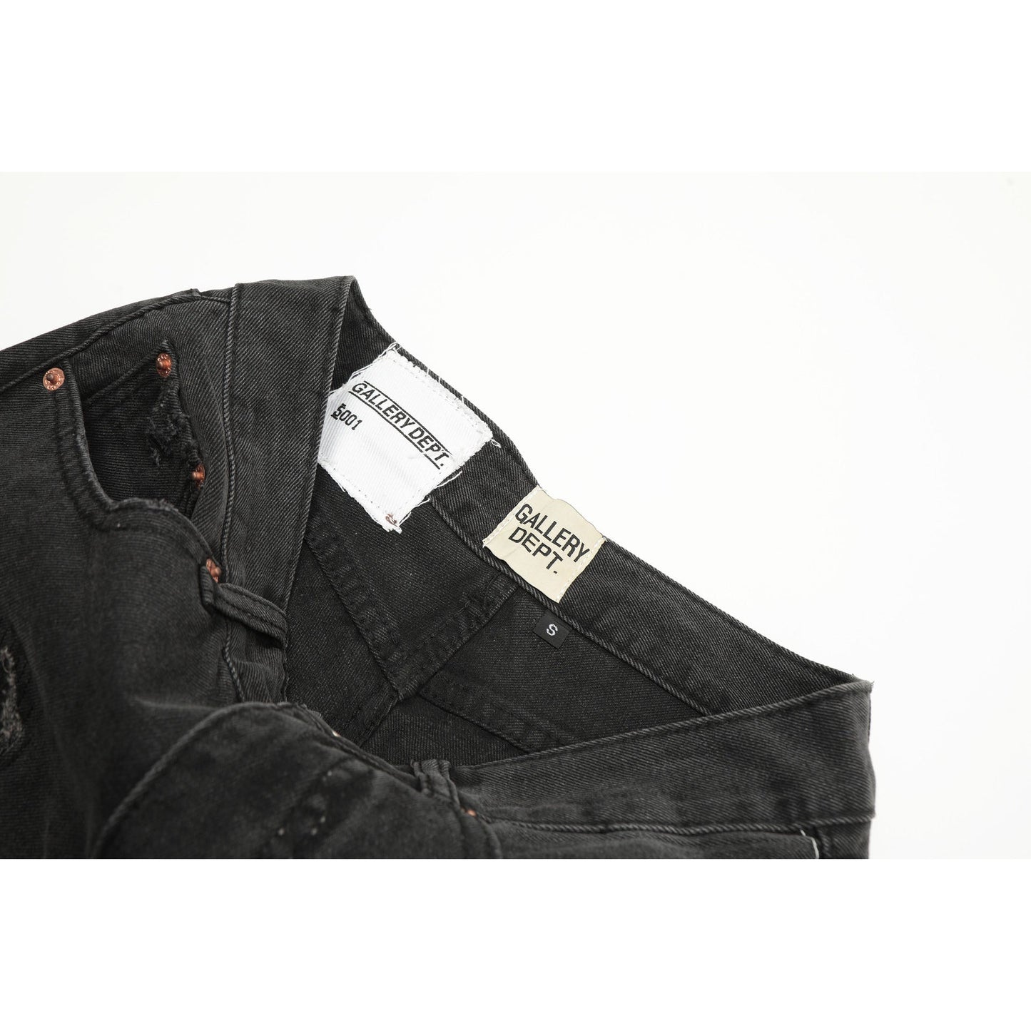 Gallery Dept Jeans Skull Alphabet Patch Heavy Industry Washed Jeans