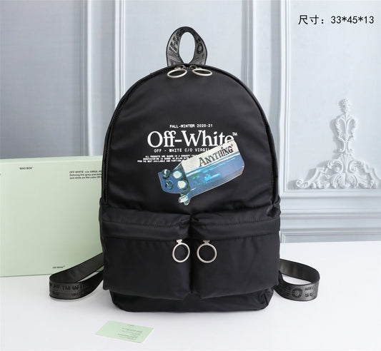 Off White Bag Casual Outdoor Convenient Tote Bag