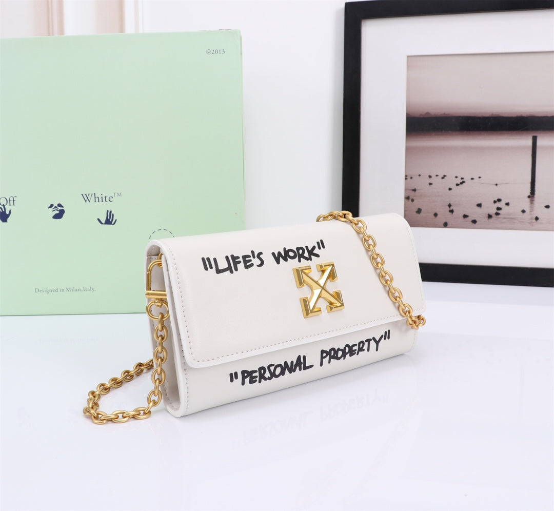 Off White Bag Casual Outdoor Convenient Tote Bag