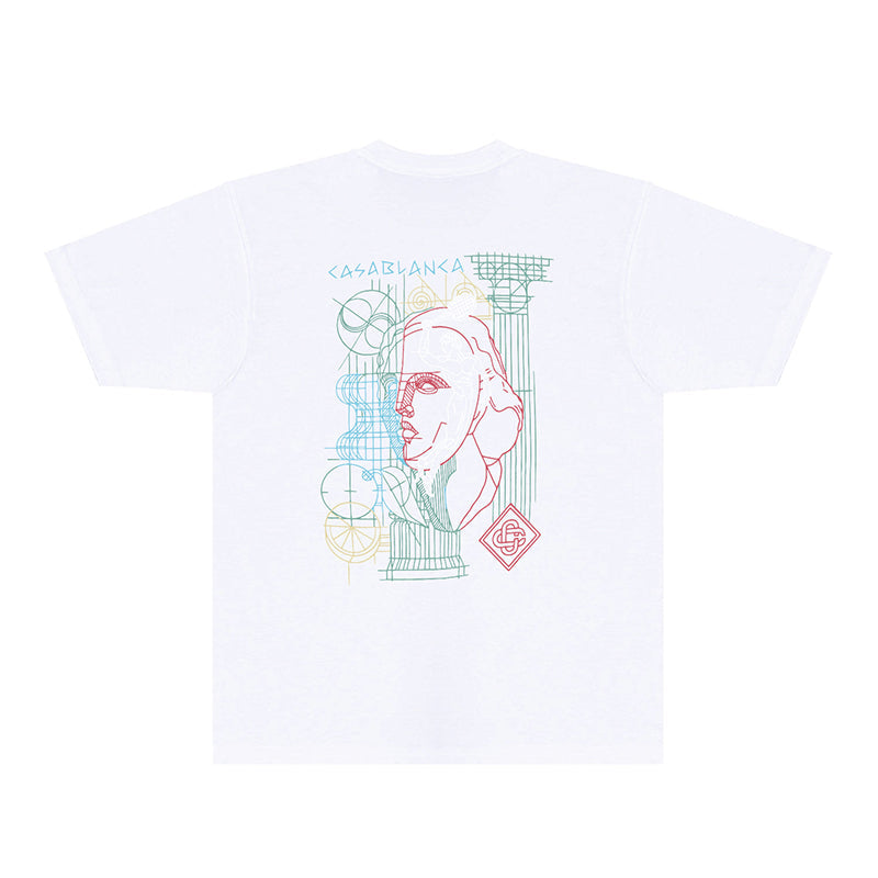 Casablanca T Shirts Fashion Print Street
