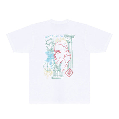 Casablanca T Shirts Fashion Print Street