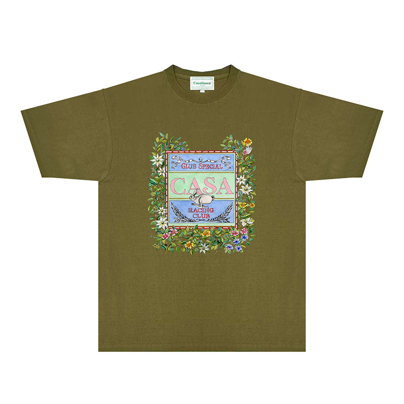 Casablanca T Shirts Fashion Print Street