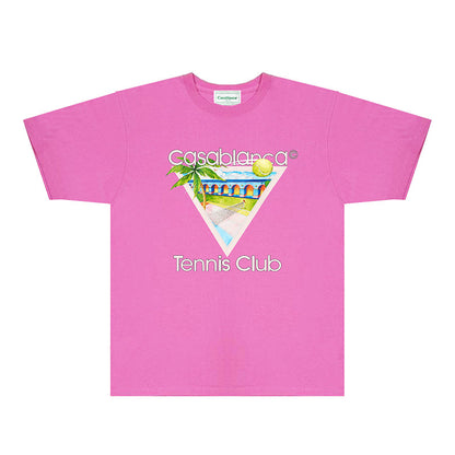 Casablanca T Shirts Fashion Print Street