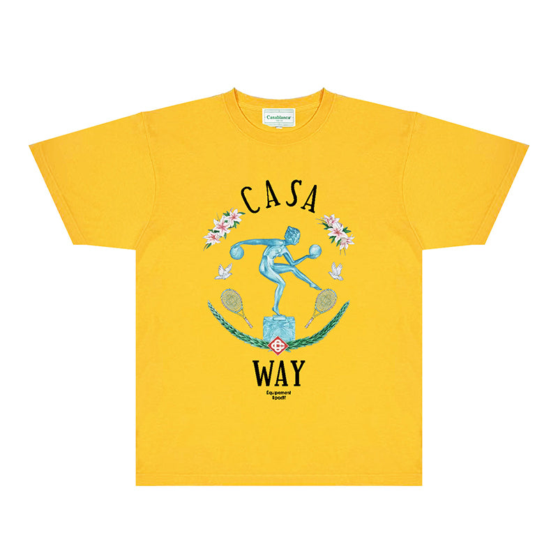 Casablanca T Shirts Fashion Print Street