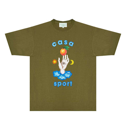 Casablanca T Shirts Fashion Print Street