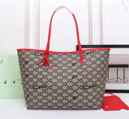 Off White Bag Casual Outdoor Convenient Tote Bag