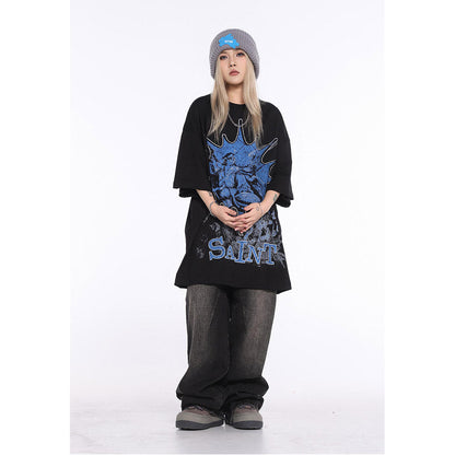 Unisex T-Shirts Saint Michael's Skeleton Print T-Shirt
