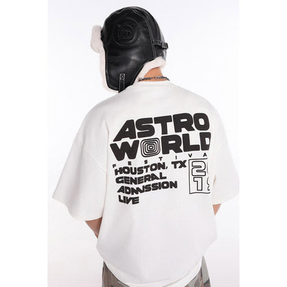 Unisex T-Shirts Travis Scott Cotton Casual Loose T-Shirt