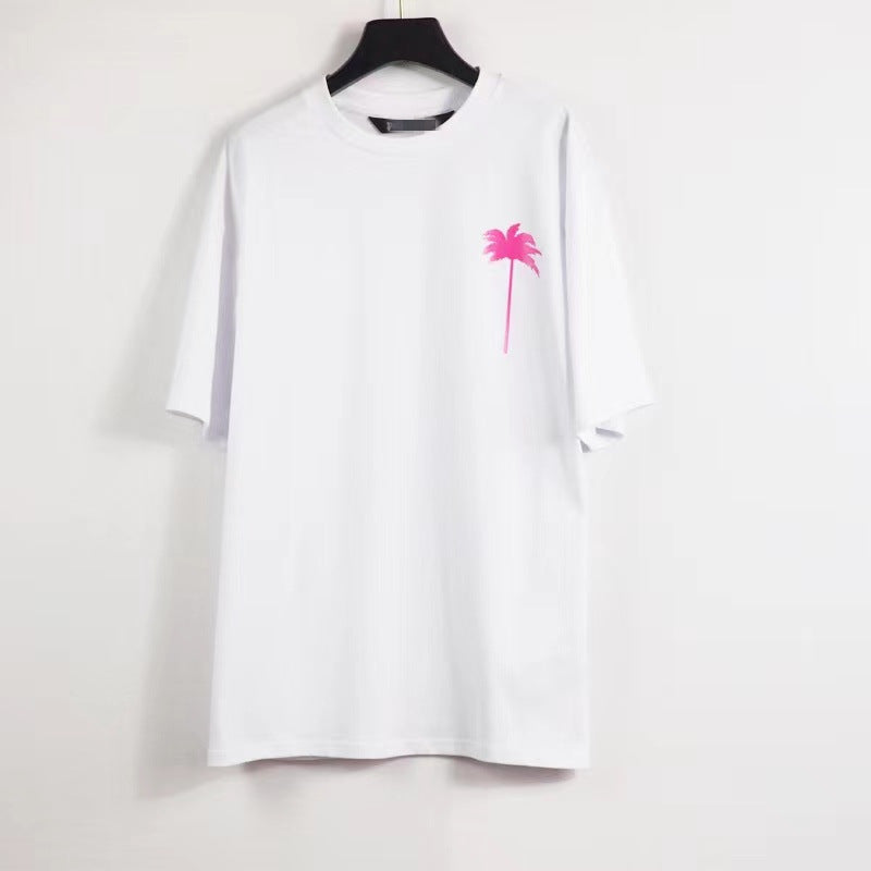 Palm Angels T Shirts Short Sleeve Printed Men And Women Loose Casual