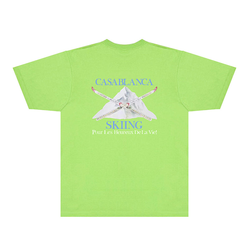 Casablanca T Shirts Fashion Print Street