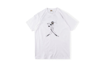 Cpfm T Shirt Portrait Printed Men's and Women's Short-Sleeved T-shirt