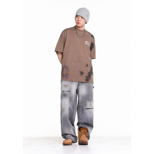 Unisex T-Shirts GALLERY DEPT Casual Loose T-Shirt