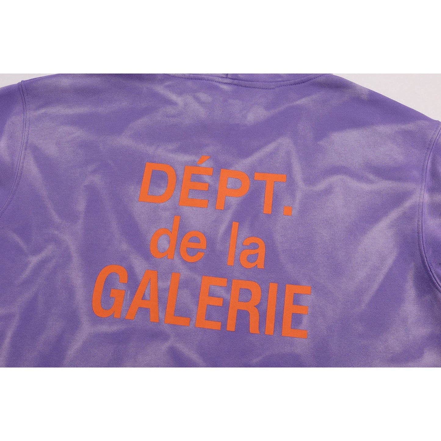 Gallery Dept Hoodie Letter Tie-Dye Washed Hooded Sweater Cardigan Jacket