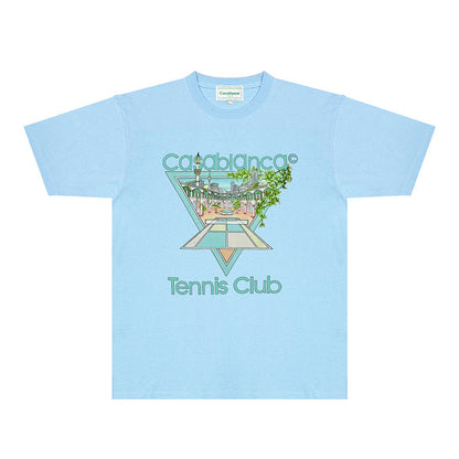 Casablanca T Shirts Fashion Print Street