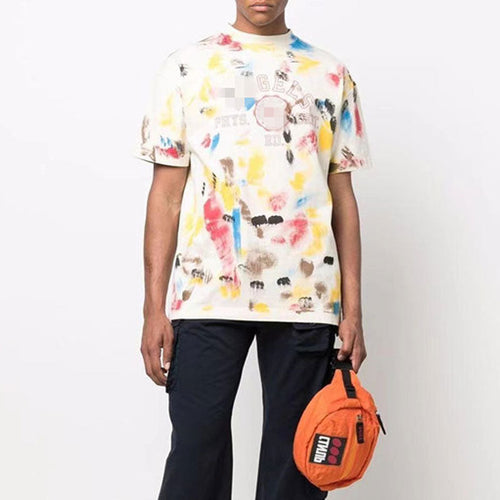 Palm Angle T Shirts Colorful Splash-Ink Pattern