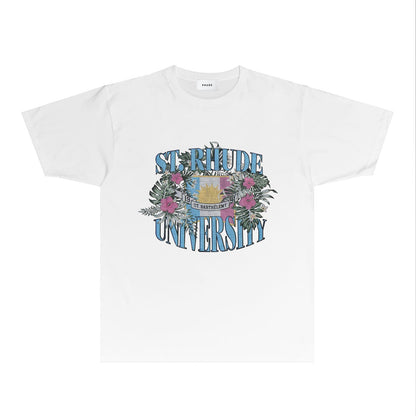 Rhude T Shirts Printed Trendy Pure Cotton