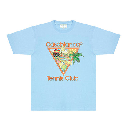 Casablanca T Shirts Fashion Print Street