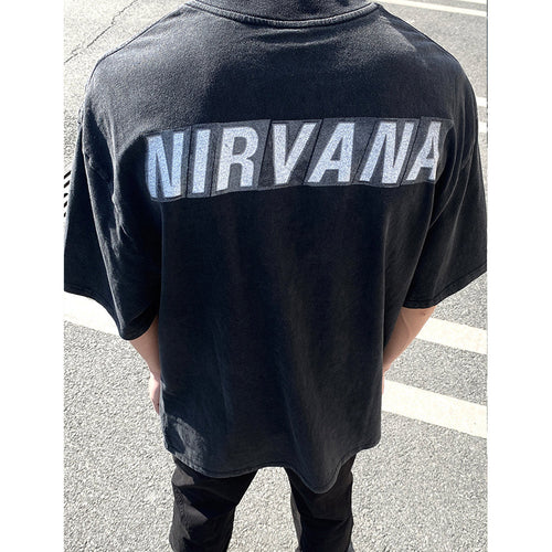 Unisex T-Shirts Nirvana Band Vintage Loose T-Shirt