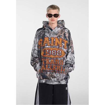 Unisex Hoodies Saint michael Tree Texture Hoodie