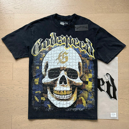 Godspeed T-Shirt Retro Fantasy Pattern
