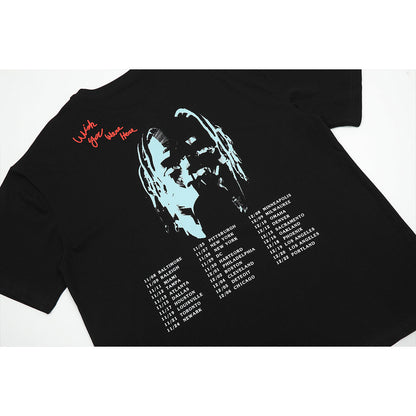 Unisex T-Shirts TRAVIS SCOTT Portrait Print T-Shirt