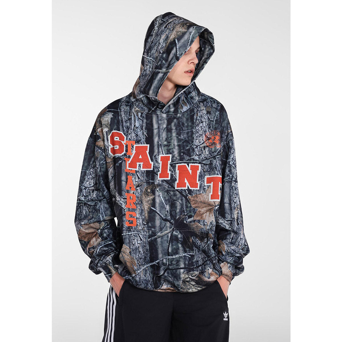 Unisex Hoodies Saint Michael Camouflage Tree Texture Hoodie